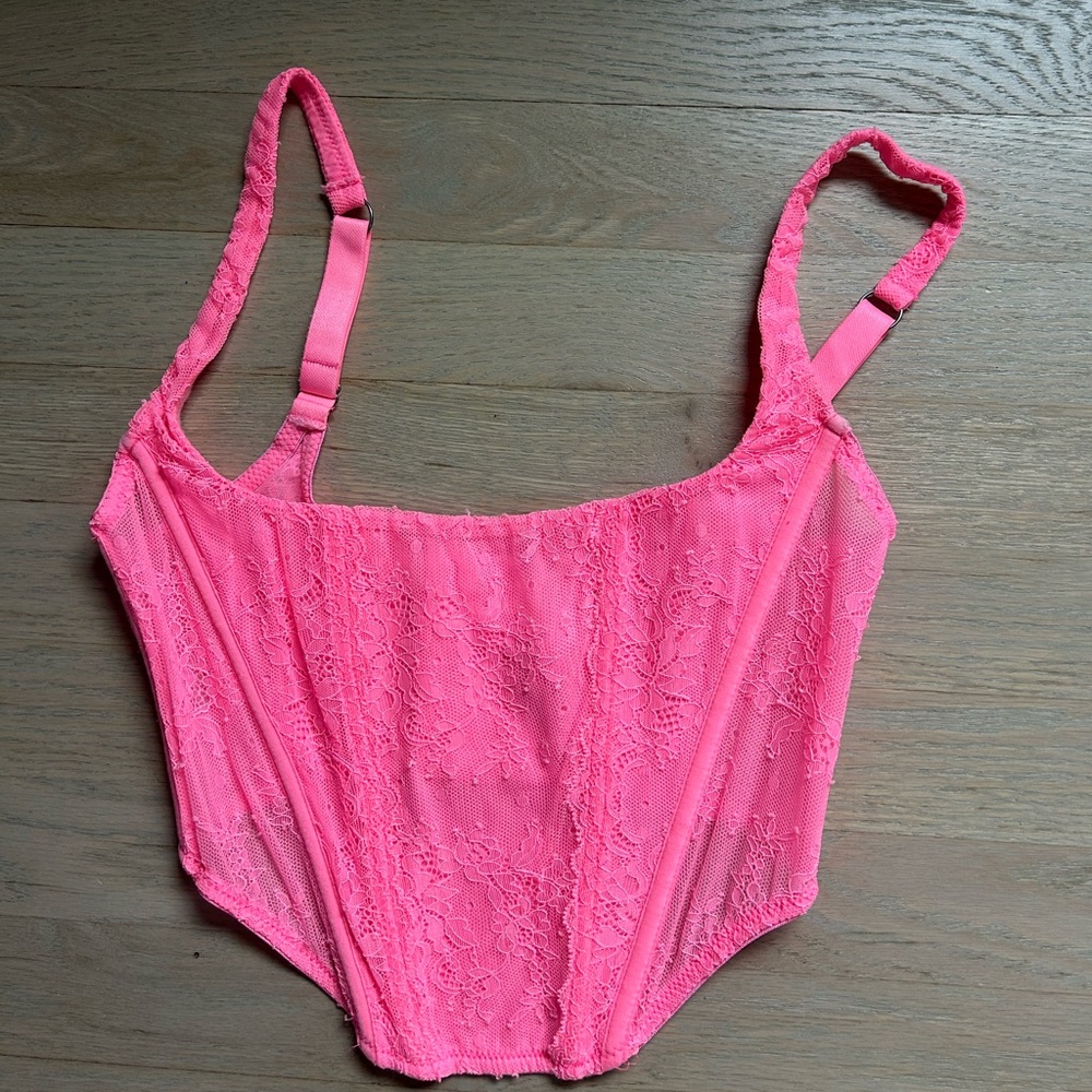 Urban Outfitters Pink Corset Top